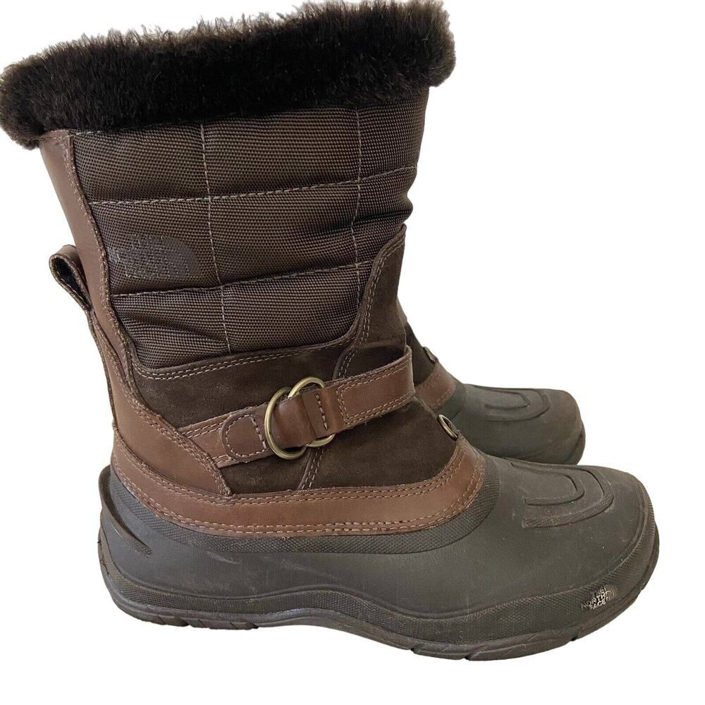 The North Face Waterproof Winter Snow Boots Brown Size 6